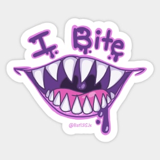 I Bite Sticker